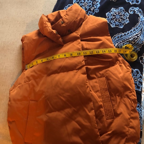 (Gibson Latimer) orange puffy vest NWOT - Picture 6 of 6